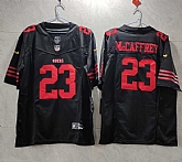 Men's San Francisco 49ers #23 Christian McCaffrey Black 2023 F.U.S.E. Vapor Untouchable Limited Stitched Football Jersey,baseball caps,new era cap wholesale,wholesale hats